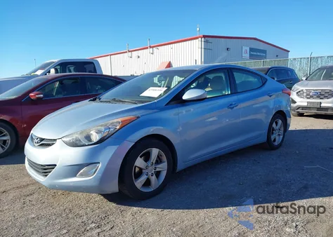 2012 Hyundai Elantra Gls (Ulsan Plant) from USA, damaged, VIN KMHDH4AE3CU348153